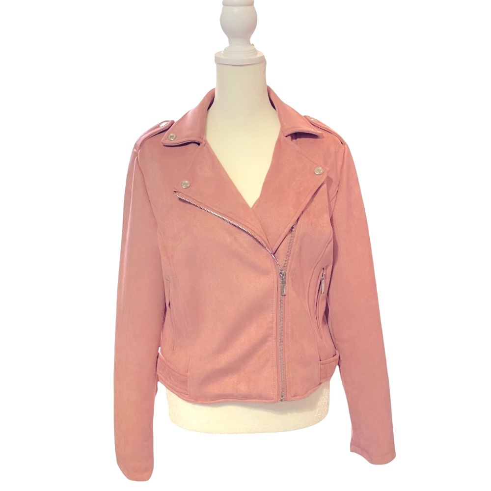Chartou Moto Jacket Faux Suede